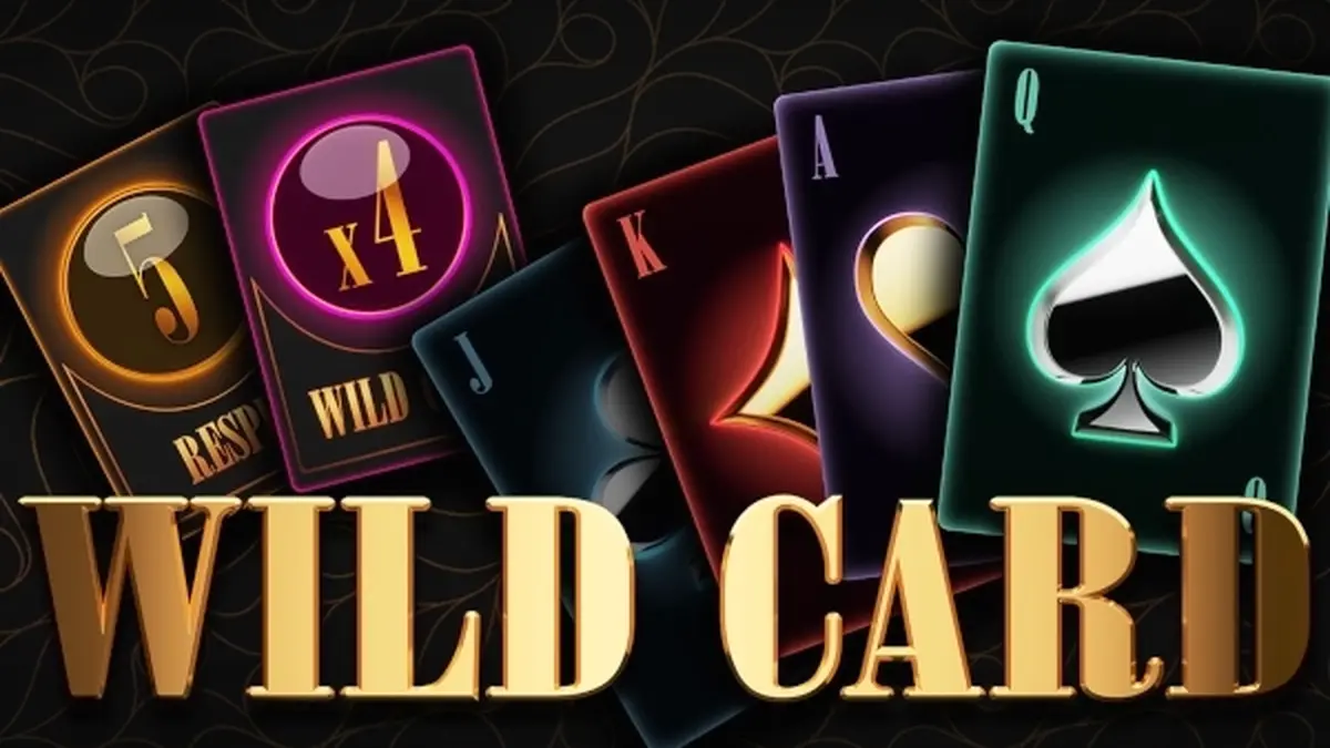 Interface de jogo Wild Card em um smartphone moderno